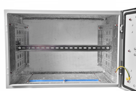 Шкаф уличный всепогодный настенный 9U (Ш600 × Г300), передняя дверь вентилируемая Фото