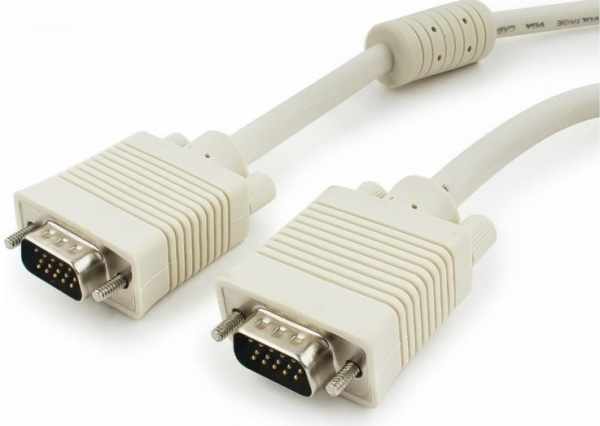 Кабель VGA Premium Cablexpert, 20м, 15M/15M, двойн.экран, феррит.кольца, пакет Фото