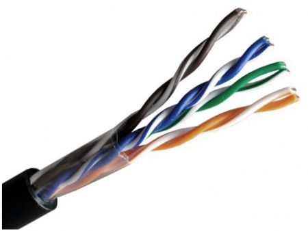 Кабель «витая пара» Optimus UTP-5e, CAT5e, 4x2x0.5 Cu (outdoor) 305м Кабель Фото