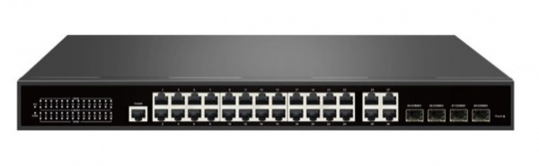 TSn-24GP28C4M Управляемый L2 PoE коммутатор 24GE+4Uplink+4SFP, Gigabit Managed PoE Switch Фото
