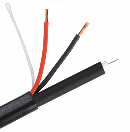 РК 75+2х0,5 (48) PE ВНЕШНИЙ (черный, 200м) Фото