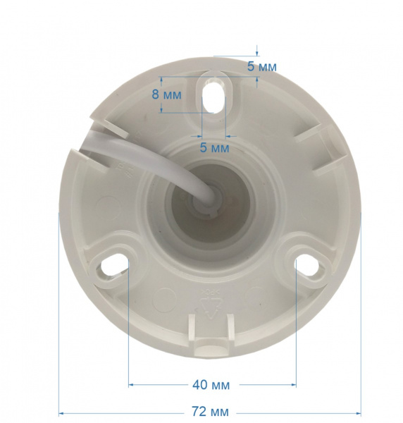 ST-S2501 БЕЛАЯ (2,8mm) 2Mp Уличная купольная IP-камера с ИК подсветкой до 25 м Фото