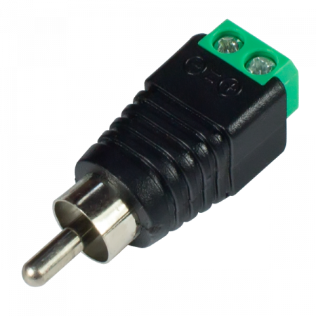 РАЗЪЕМ TS RCA штекер с клеммной колодкой, под винт Фото