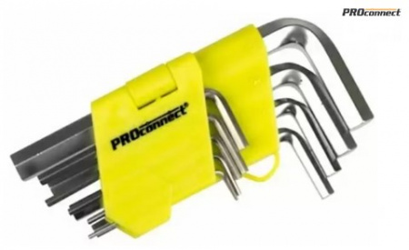 12-5203-4, Набор шестигранников 9 предметов 1,5-10 мм HEX Proconnect Фото