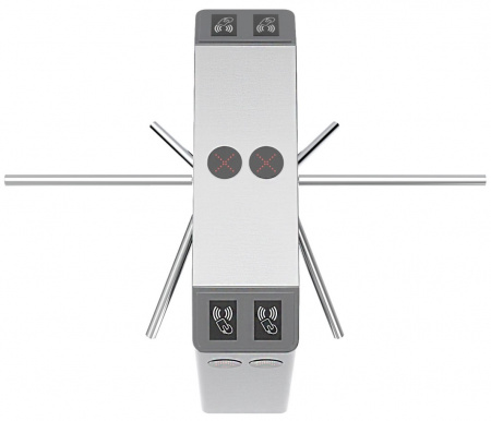 БЛОКПОСТ ТМБ 1200 Турникет-трипод ТУМБОВЫЙ ДВУХПРОХОДНОЙ  Фото