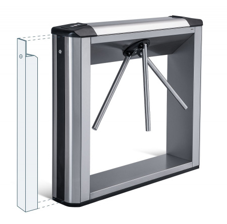 PERCo-TBC01.9А Турникет тумбовый электромеханический с автоматическими преграждающими планками Антип Фото