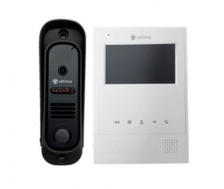 Комплект видеодомофона Optimus Leader IK-24B32I (w+b) Фото