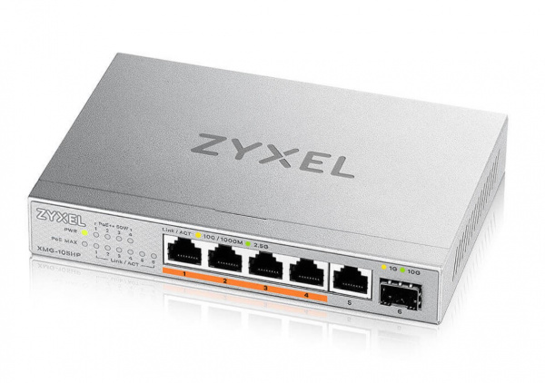 Мультигигабитный PoE++ коммутатор Zyxel XMG-105HP [XMG-105HP-EU0101F] Фото