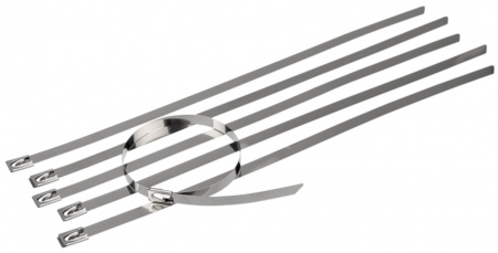 Хомут-стяжка стальная REXANT 300x4,6 мм, упаковка 50 шт. Фото