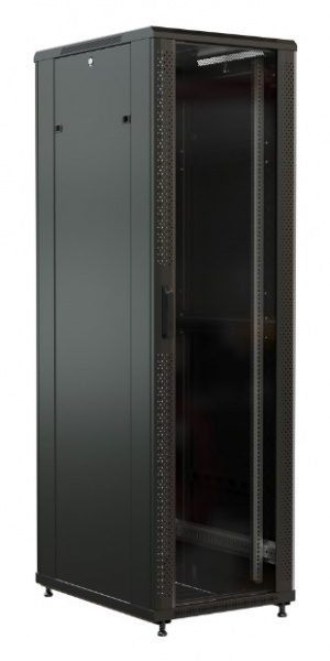 WR-TT-4261-AS-RAL9004 Шкаф напольный 19-дюймовый, 42U, 2055х600х1000 мм (ВхШхГ) Фото