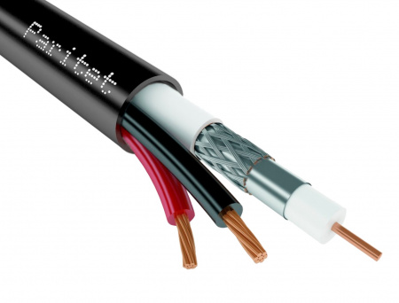 Кабель комбинированный (Паритет) КВК-П-2э 2х0,5 для систем видеонаблюдения Фото