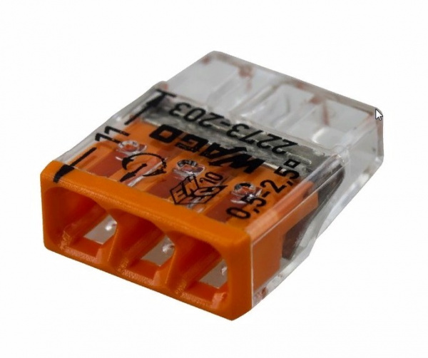 2273-203 Экcпресс-клемма, 3-проводная до 2,5 мм², (100 шт./уп.) WAGO Фото