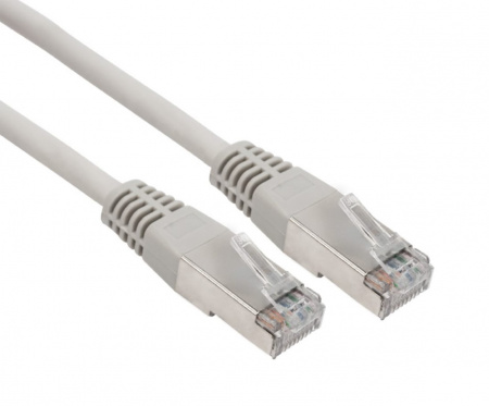 Патч-корд FTP категория 6 LSZH, длина 1,5 метра, экранированный, серый REXANT Фото