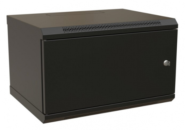 WR-TW-0945-SR-RAL9004 Шкаф настенный 19-дюймовый (19