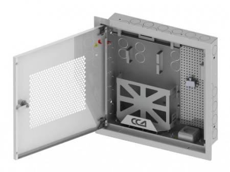 ШТ-НСс 2+1 Шкаф квартирный телекоммуникационный встраиваемый с радиопрозрачной дверцей Фото