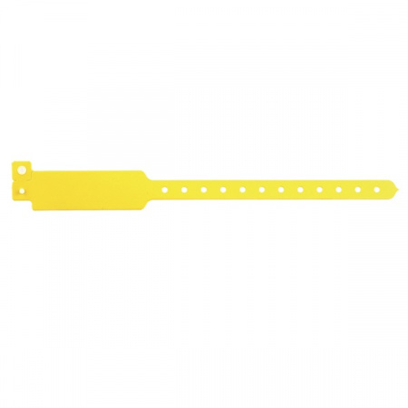 Браслет EM, IL-25EY, одноразовый, мягкий ПВХ (жёлтый) Фото