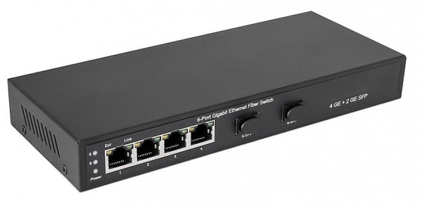 NS-SW-4G2G Коммутатор Gigabit Ethernet на 4 RJ45 + 2 SFP Фото