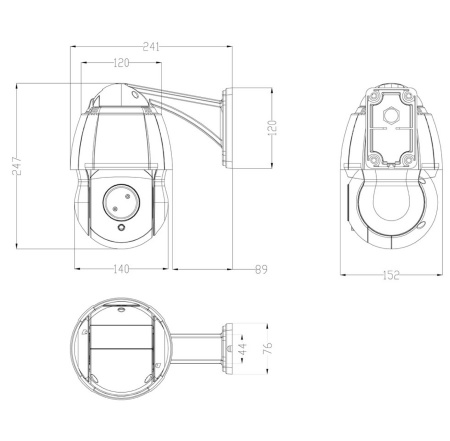AC-I5010PTZ20H уличная высокоскоростная поворотная IP камера 5Мп Фото