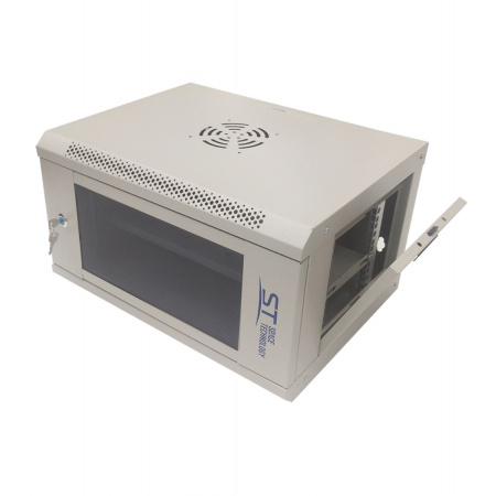 ST-NC6U01 (СЕРЫЙ) С ПОЛКОЙ, (версия 2) Шкаф телекоммуникационный Фото