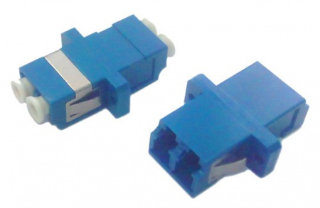 Hyperline FA-P11Z-DLC/DLC-N/WH-BL Оптический проходной адаптер LC-LC, SM, duplex, корпус пластиковый Фото