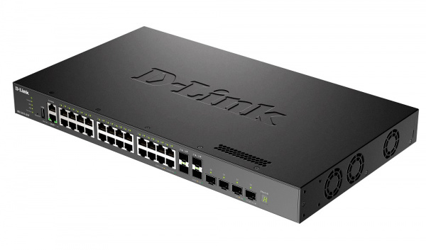 DXS-3410-32XY Управляемый L3 стекируемый коммутатор с 24 портами 10GBase-T, 4 портами 10GBase-X SFP+ и 4 портами 25GBase-X SFP28 Фото