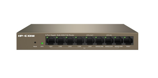 M20-8G-PoE 9-портовый гигабитный PoE-маршрутизатор IP-COM c 8 портами PoE с облачным управлением Фото