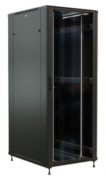 WR-TT-4281-AS-RAL9004 Шкаф напольный 19-дюймовый, 42U, 2055x800х1000 мм (ВхШхГ) Фото