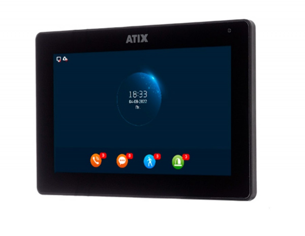 AT-I-M721F/IW Black Цветной WIFI домофон FHD Фото AT-I-M721F/IW Black Цветной WIFI домофон FHD Фото