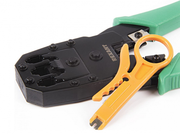 Кримпер для обжима  8P8C/6P6C/4P4C (ht-200), заделка витой пары (ht-318М) REXANT Фото Кримпер для обжима  8P8C/6P6C/4P4C (ht-200), заделка витой пары (ht-318М) REXANT Фото