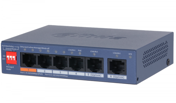 DH-CS4006-4ET2GT-60 4-портовый PoE коммутатор с функцией облачного управления Фото DH-CS4006-4ET2GT-60 4-портовый PoE коммутатор с функцией облачного управления Фото